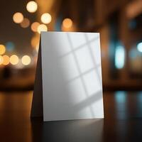 Blank flyer layout for custom design input photo