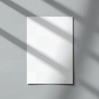 Blank flyer design mockup for customization photo