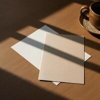 Add your brand design to this blank flyer photo