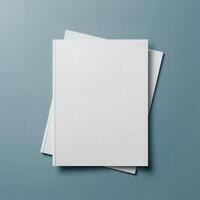 Blank flyer template to showcase your creativity photo