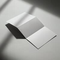 Blank flyer mockup for personalized design photo