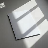 Blank flyer, awaiting your creative touch photo