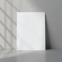 Add your design to this blank flyer mockup photo