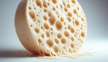 Cheese presenting a rich, smooth texture photo