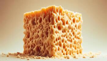 Cheese possessing a silky smooth finish photo