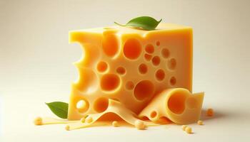 Cheese created with an ultra-smooth texture photo