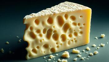 Smooth texture running through the cheese photo
