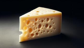 Cheese highlighted by its rich, smooth texture photo