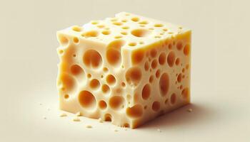 Cheese with a distinctly smooth texture photo