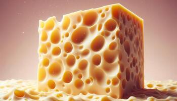 A cheese embracing smooth texture photo