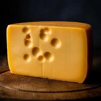 Cheese highlighted by a luxurious smooth texture photo