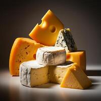 Cheese infused with a smooth texture photo
