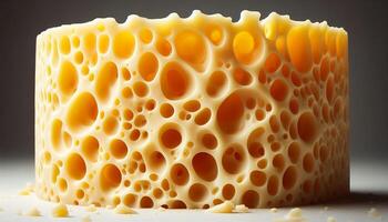 Cheese with a luscious, smooth surface photo