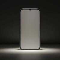Apply your artistic flair to this blank phone mockup photo
