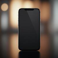 Perfect blank phone mockup for your design ideas photo