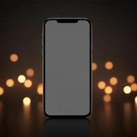 Make your design shine with this blank phone mockup photo