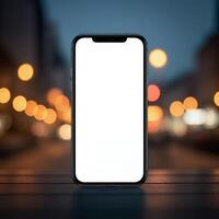Show your creativity with this blank phone mockup photo