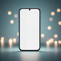 Blank phone mockup for presenting your creative vision photo