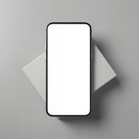 Blank phone mockup for presenting your design photo
