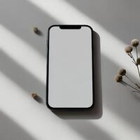 Display your design in this blank phone mockup photo