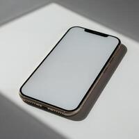 This blank phone mockup awaits your design photo