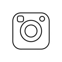 An instagram icon on a white background vector