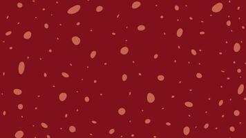 Animated polka dot pattern red background video