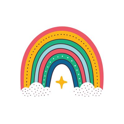 Rainbow illustration icon