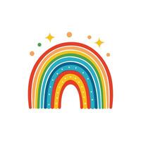 Rainbow illustration, colorful icon, flat design, flat design, illustration, flat design vector