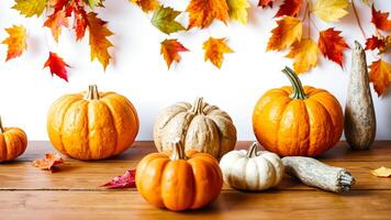Autumn Harvest Pumpkins and Gourds photo