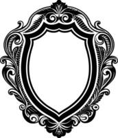 Vintage shield illustration vector