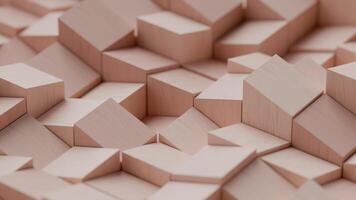 3d abstract cubes game geometric pattern pink blocks wave of squares computer generated digital illustration sci-fi metaverse seamless background mosaic surface cubic bricks moving loop backdrop video