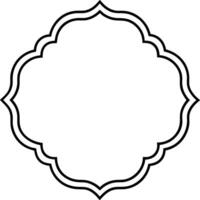 A black and white outline of a frame vector
