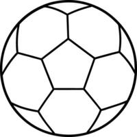 A soccer ball coloring page vector