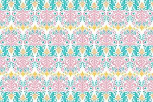 Floral Seamless Pattern with Unique Motifs and Natural Elements Ideal for Textile Design Fashion Vintage Wallpaper and Fabric Applications vector