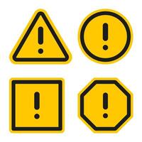 Warning sign icon set warning sign icon set warning sign icon set warning sign icon vector