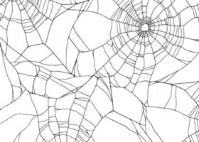 Nature Realistic Spiderweb Design, close up Background for Halloween, spooky events and Autumn Decoration vector
