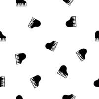 Orchestral Classic Grand Piano seamless pattern texture background vector