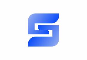 Logo S Loop Square minimalist vector