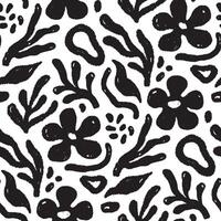 Abstract floral shape seamless pattern. Abstract modern floral leaf texture shape background. Organic modern boho nature contemporary seamless pattern. vector