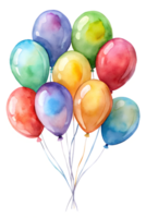 Colorful balloons floating in a joyful gathering png