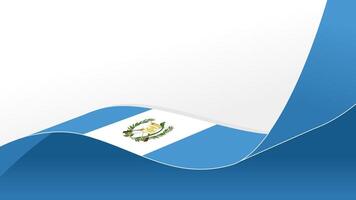 wavy guatemala flag background with copy space for text. guatemala national day vector