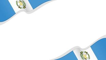 wavy guatemala flag frame background with copy space for text. guatemala national day vector