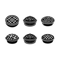 pie icon with design, perfect for food-related projects vector