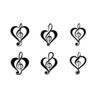 heart-treble-clef ai design vector