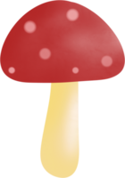 Mushroom with white spots, Its simple, cartoonish style is versatile and can be used in various png