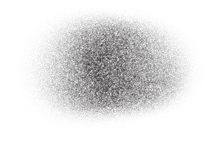 Noisy gradient shape. Grainy dotted spray paint dust. Stipple abstract circle spot. Liquid black blob with sand texture. Shadow gritty irregular form. png
