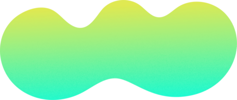 Abstract gradient shape. Colored fluid blob. Liquid neon gradation form. Organic neon irregular element. Bubble stain. Vibrant amoeba png