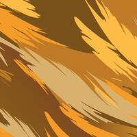 A brown and yellow abstract background with a lot of feathers vector