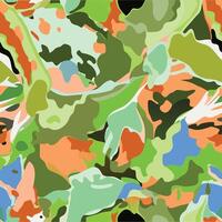A colorful camouflage pattern with many different colors vector